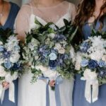 blue and white wedding theme